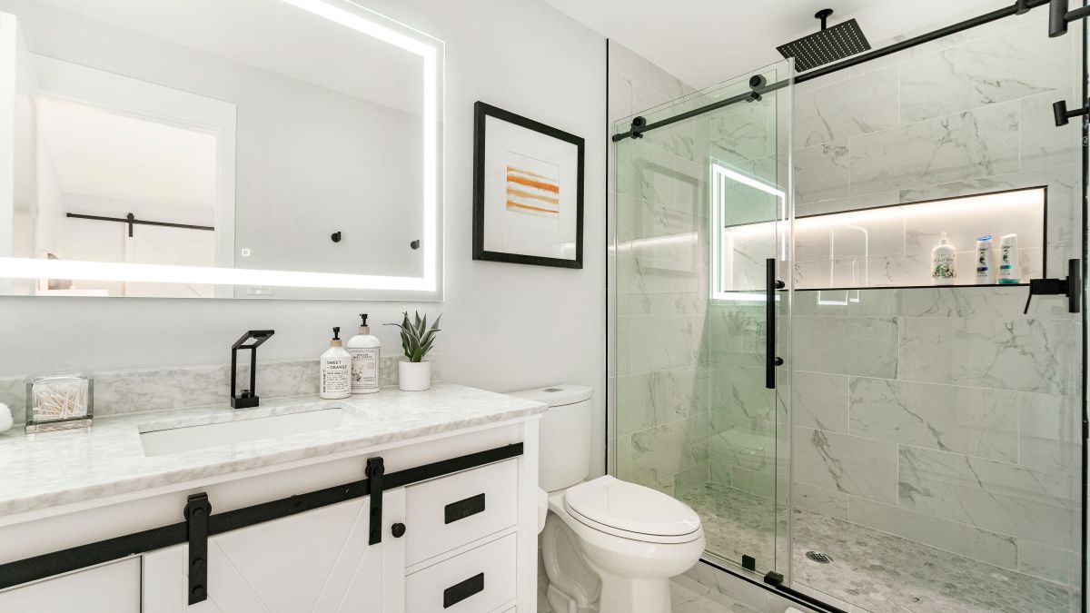 bathroom remodelling done