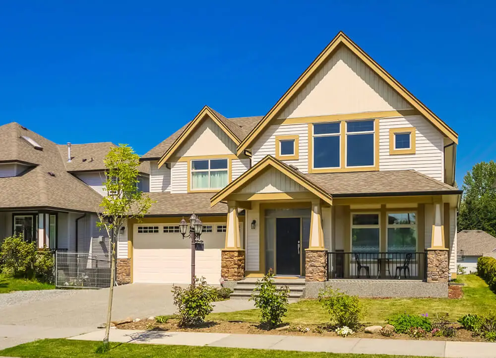 a house with a newly installed roof